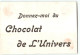 CHROMO / CHOCOLAT DE L'UNIVERS -  AOUT - Sonstige & Ohne Zuordnung