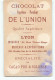 CHROMO / CHOCOLAT DE L'UNION - LITIERE DE VOYAGE VERS 1200 - LYON - Sonstige & Ohne Zuordnung