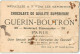 CHROMO - CHOCOLAT GUERIN BOUTRON -  LA VOITURE DE FLEURS - Guérin-Boutron