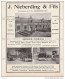 Publicités Puits Mines Charbon Coal Nieberding Anvers 1921 Recto Verso - Werbung