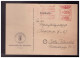 Dt Reich (024257) Postkarte Vorgedruckt Kriegsschädenamt Gel.mit Fst Regierungsbezirk Steglitzam 20.3.1945 Späters Datum - Maschinenstempel (EMA)