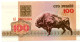 Belarus Billet Banque 100 ROUBLE Bank-note Banknote Buffle - Wit-Rusland