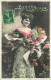 FANTAISIE - FEMME - LADY - FRAU - FLEURS - BONNE ANNEE - Femmes