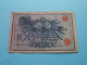 Reichsbanknote 100 Ein Hundert Mark Nr.9196429 C - Berlin Den 7 Februar 1908 ( Zie / Voir Scans ) F ! - 100 Mark