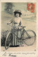 FEMME - FRAU - LADY  - BICYCLETTE  - Jolie Fantaisie - Frauen