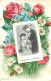 FANTAISIE - COUPLE - EHEPAAR - DANS MEDAILLON - ECRIN - ROSES MYOSOTIS MARGUERITES - AIMONS-NOUS TOUJOURS ! - H.L. Paris - Couples