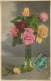  CPA FLEURS DANS UN VASE - ROSES - Fleurs