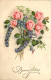  CPA FLEURS - BELLE ILLUSTRATION - BONNE FETE  - Blumen