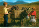 Irlande - Galway - Connemara - Collecting Turf From The Bog - Enfants - Anes - CPM - Voir Scans Recto-Verso - Galway