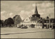 Postcard Torvet Saxkjøbing. Autos Geschäfte Danmark 1959 - Denmark