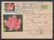 UdSSR, R-Ganzsachenbrief, Blumen / USSR, Registered Stationary Cover, Flower Cachet - Andere & Zonder Classificatie