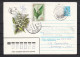 UdSSR, R-Ganzsachenbrief, Blumen / USSR, Registered Stationary Cover, Flower Cachet - Andere & Zonder Classificatie