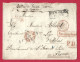 !!! MARQUE POSTALE DE RUSSIE POUR BLOIS AVEC DIVERSES MARQUES DE PASSAGE - ...-1857 Prefilatelia