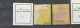 GB 1906/08: 3 D EVII ,chalk-surf. Pap.,on Orange-yellow And On Lemon Pap.; S.G.-spes. M20(1) And M20(4)       O - Usados