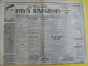 Journal Les Nouvelles Du Pays Baugeois. Baugé (49). N° 13 Du 31 Mars 1944. Rare Journal Local Collaboration Antisémite. - Other & Unclassified