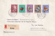 Recommandé Zurich 27 Enge 284 Pro Juventute 1952 Papillons Royale Belge  Bruxelles Compagnie Suisse De Réassurances - Lettres & Documents