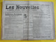 Journal Les Nouvelles De Durtal Seiches Tiercé Et Chateauneuf. N° 7 Du 11 Mars 1928. Rare Journal Local Du 49 - Other & Unclassified