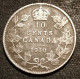 CANADA - 10 CENTS 1910 - Argent - Silver - Edouard VII - KM 10 - Canada