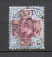 - GRANDE-BRETAGNE N° 115 Oblitéré - 9 D. Bleu Et Violet-brun Edouard VII 1902-10 - Cote 70,00 € - - Gebruikt