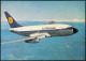 Ansichtskarte  Flugzeug Airplane Avion Lufthansa BOEING 737 1985 - 1946-....: Ere Moderne