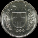 LaZooRo: Switzerland 5 Francs 1966 UNC - Silver - 5 Francs