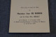 Jean De Rudder, Renaix 1902,décédé Accidentellement à Laethem Saint-Martin 1957 - Obituary Notices