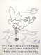 Terre Adélie, EPF, Paul Emile Victor, Carte PEV. Cachets, Dessins Et 3 Signatures PEV, Anniversaire EPF, Tirs Fusées - Covers & Documents