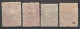 1916 - TURQUIE - YVERT N°318+319+321+322 * MH - COTE = 223 EUR. - Ongebruikt