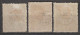 1916 - TURQUIE - YVERT N°343/345 * MH - COTE = 66.7 EUR. - Ungebraucht