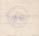 DDFF 996 -- BELGIQUE VELO - Reçu TP Albert AUDENAERDE 1923 - Cachet Illustré VELOCE Club - Cotisation Léon Thienpont - Vélo