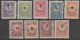 1916 - TURQUIE - SERIE COMPLETE YVERT N°358/366 * MH - COTE = 96.5 EUR. - Unused Stamps