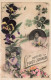 FETES - VOEUX - Recevez Porte Bonheur - Enfants - Fleurs - Fleurs à 4 Trèfles - Colorisé - Carte Postale Ancienne - Sonstige & Ohne Zuordnung