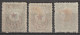 1916 - TURQUIE - SERIE COMPLETE YVERT N°351/353 * MH - COTE = 180 EUR. - Ongebruikt
