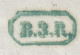 Préphilatélie B.3.R Encadrée Bruxelles 22 Fevr 1847 En Bleu & Cachet De Passage Confédération Suisse Consulat Bruxelles - ...-1845 Prephilately