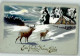 39174704 - Winterlandschaft Hirsch AK - Anno Nuovo