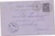 36734# SAGE ENTIER POSTAL CARTE POSTALE Obl NANCY MEURTHE ET MOSELLE 1886 DAGUIN JUMELE Pour NÜRNBERG BAVIERE - Mechanical Postmarks (Other)