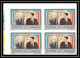 256f - Fujeira MNH ** Mi N° 628 / 632 B De Gaulle Adenauer Churchill Kennedy Non Dentelé (Imperf) Bloc 4 - De Gaulle (General)