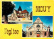60 - Mouy - L'Eglise - Multivues - CPM - Voir Scans Recto-Verso - Mouy