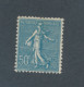 FRANCE - N° 161 NEUF* AVEC CHARNIERE - COTE : 30€ - 1921/22 - 1903-60 Semeuse Lignée