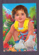 CHILD , CHILDREN * VINTAGE PAKISTANI PRINT POSTCARD * (Hina Card) (THICK PAPER) - Cricket