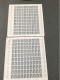 2 PLANCHES COMPLETES (100 Timbres *2 ) SABINE GANDON -  LES NUMEROS SE SUIVENT - Full Sheets