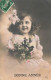 FETES - VOEUX - Nouvel An - Bonne Année - Enfant - Petite Fille - Fleurs - Colorisé - Carte Postale Ancienne - Pasen