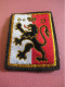 Ecusson Militaire/ Belgique/ Régiment 8éme D / Lion Couronné Stylisé /Mi- Fin XXème           ET654 - Blazoenen (textiel)