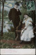 COUPLE 1910-1911 "4 Scènes De Vie Amoureuse Avec Poèmes" Lot De 4 Cartes Postales De Collection - Couples