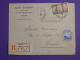 DN8 ALGERIE   LETTRE RECO   1928  BAB EL OUED A TUNIS + AFF.  INTERESSANT+++ - Storia Postale