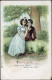 COUPLES 1900 "4 Scènes Amoureuses Avec Poèmes" Lot De 4 Cartes Postales Celluloïds De Collection - Couples