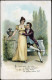 Delcampe - COUPLES 1900 "4 Scènes Amoureuses Avec Poèmes" Lot De 4 Cartes Postales Celluloïds De Collection - Paare