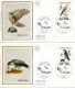 1984 - Série Yvert N° 2337/2340 Sur 4 Enveloppes FDC + N°2018 Sur 1 Enveloppe - Thémathique Oiseaux - 1980-1989