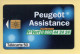 Télécarte 1998 : Peugeot Assistance / 50 Unités (voir Puce Et Numéro Au Dos) - 1998