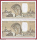 500 Francs "Pascal"- Du 03/01/1991.Q--ALPH .C.344-(1)-(SUITE DE 2 BILLETS --UNC/NEUF --AUCUN TROU D EPINGLE MANIFIQUE ) - 500 F 1968-1993 ''Pascal''